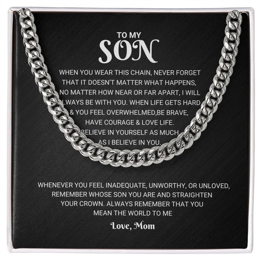 Son - Always Remember - Cuban Link Chain