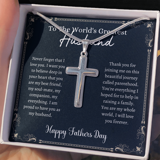 Greatest Husband - Father's Day - Cross Necklace