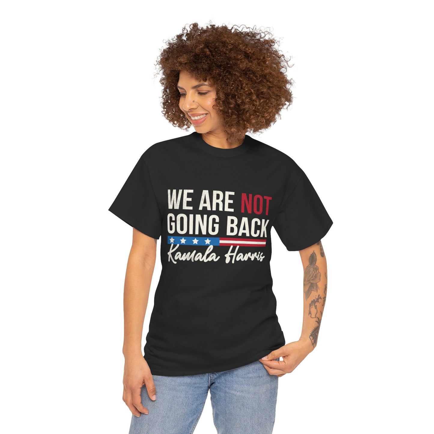 Kamala Harris We Are Not Going Back Unisex Heavy Cotton Tee