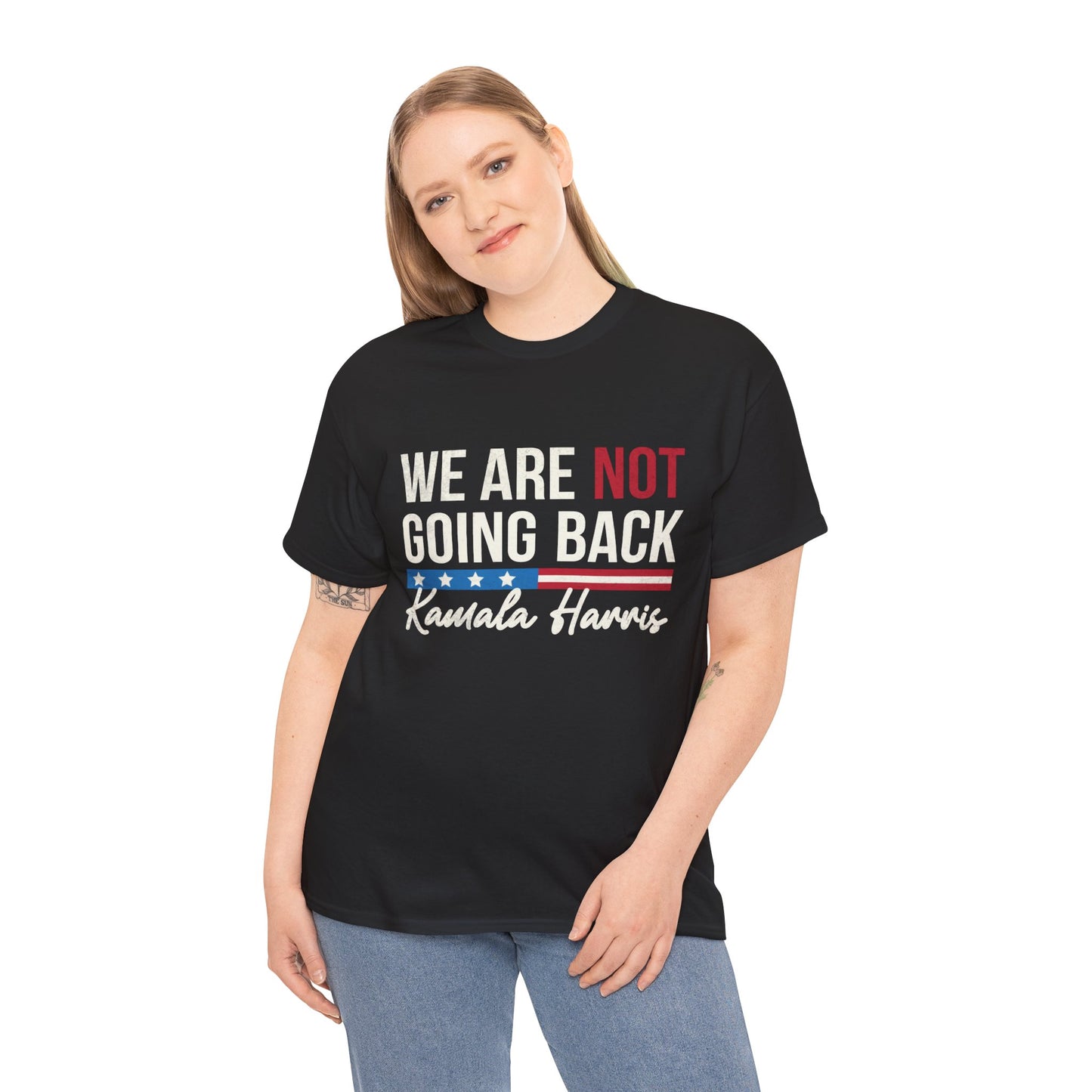 Kamala Harris We Are Not Going Back Unisex Heavy Cotton Tee