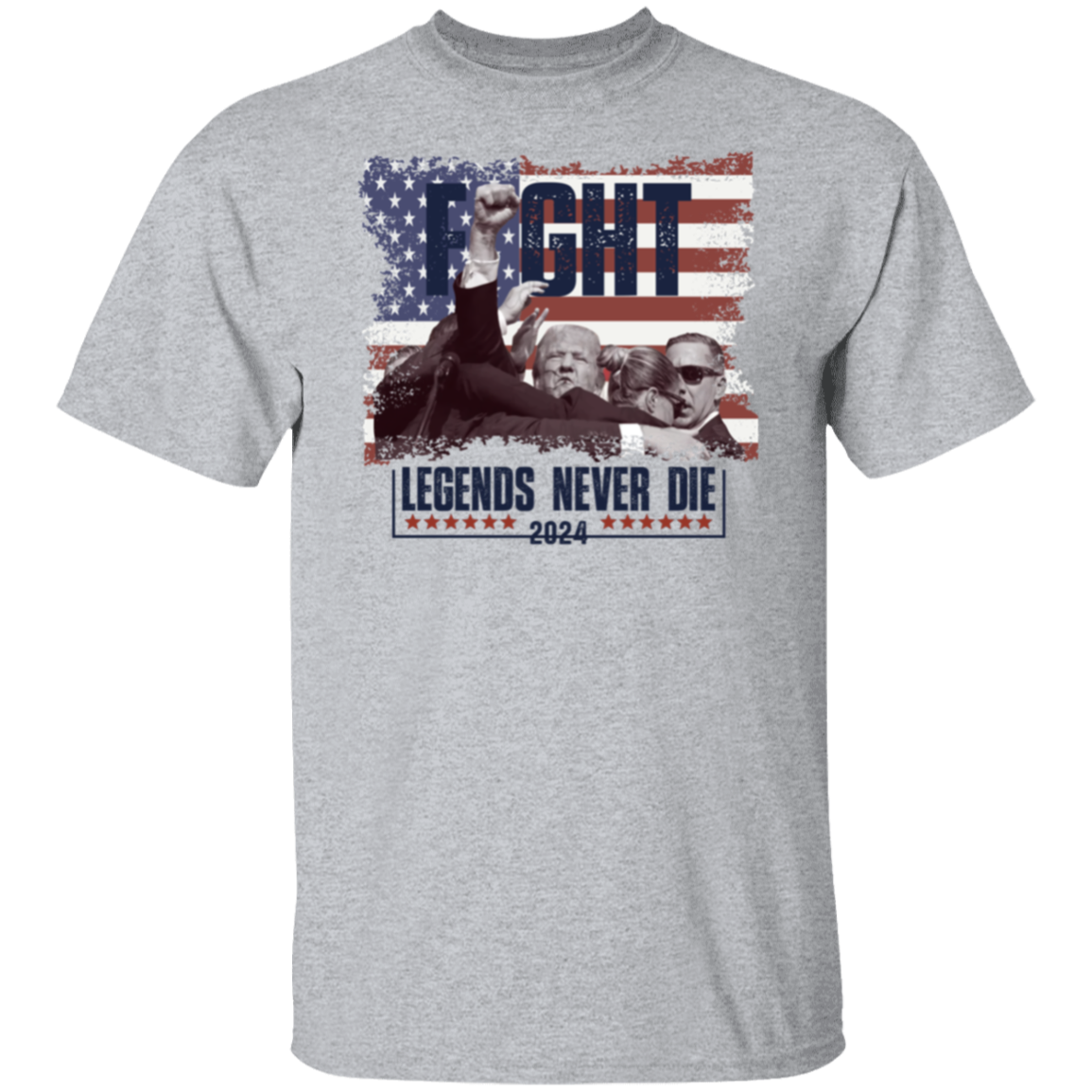 Trump "Legends Never Die" Attempted Ass***ination Shirt