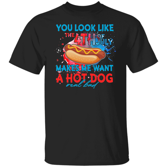 July 4th Funny Hot Dog T-Shirt