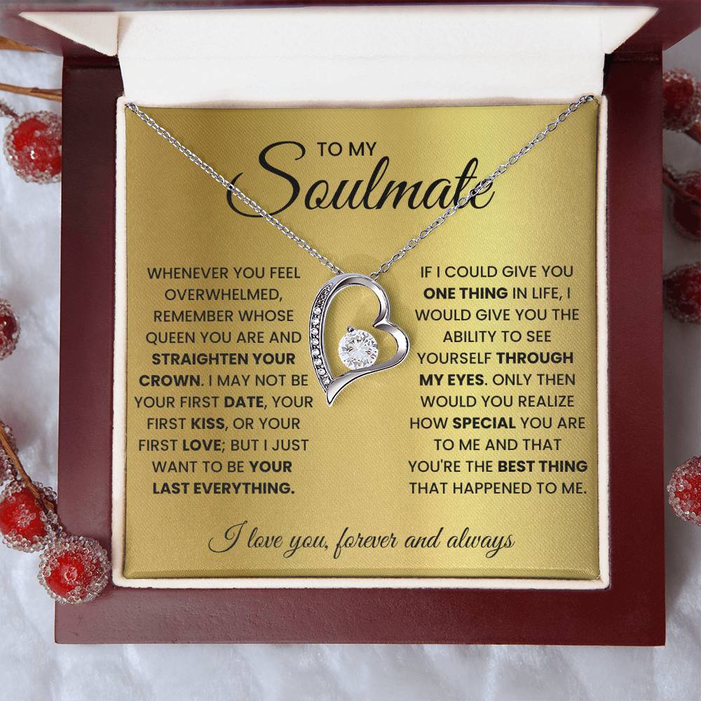 Soulmate Gift "You're The Best Thing" Forever Love Necklace