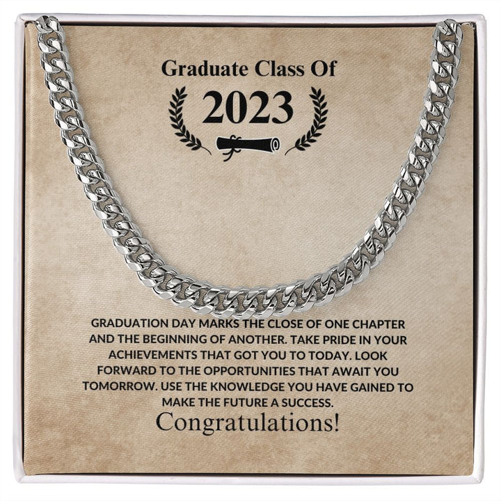 Graduate Class of 2023 - Congratulations - Cuban Link Chain