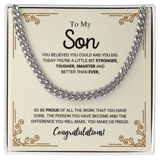 Son - Congratulations - Cuban Link Chain