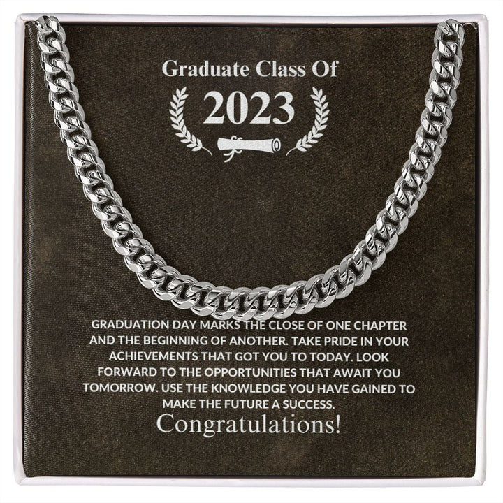Graduate Class of 2023 - Congratulations - Cuban Link Chain