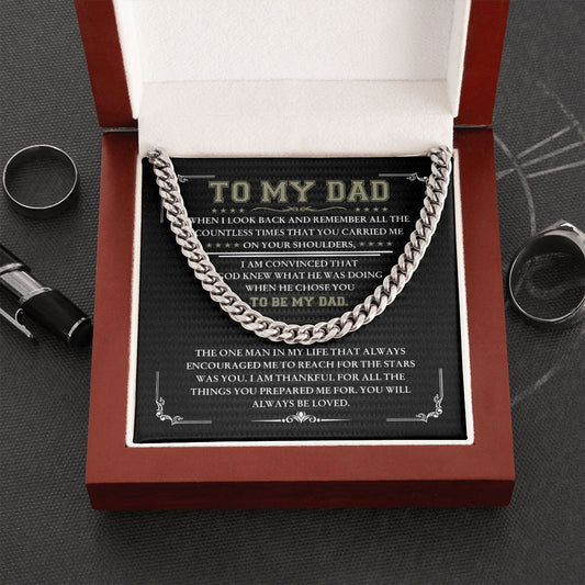 Dad - Always Be Loved - Cuban Link Chain