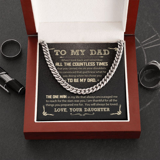 Dad - The One Man - Cuban Link Chain From Daughter