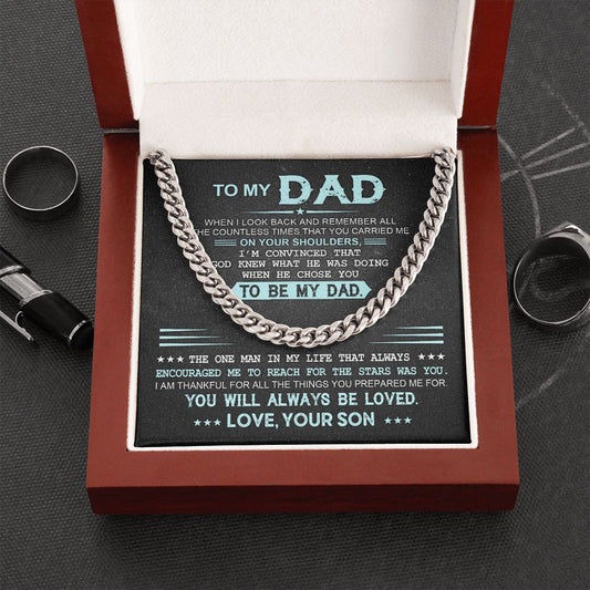Dad - The One Man - Cuban Link Chain From Son