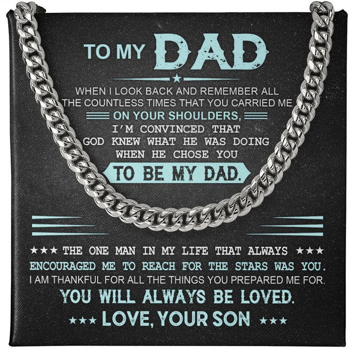 Dad - The One Man - Cuban Link Chain From Son