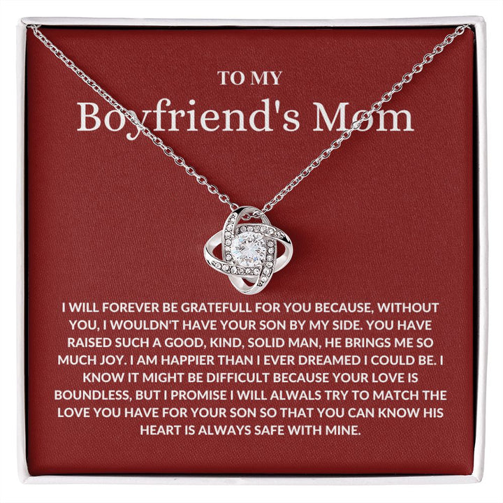Boyfriend's Mom - Forever Be Grateful - Love Knot Necklace
