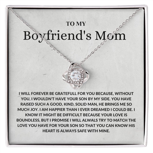 Boyfriend's Mom - Forever Be Grateful - Love Knot Necklace