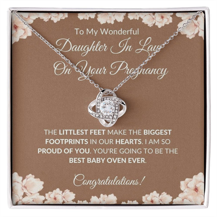Daughter In Law - On Your Pregnancy - Love Knot Necklace