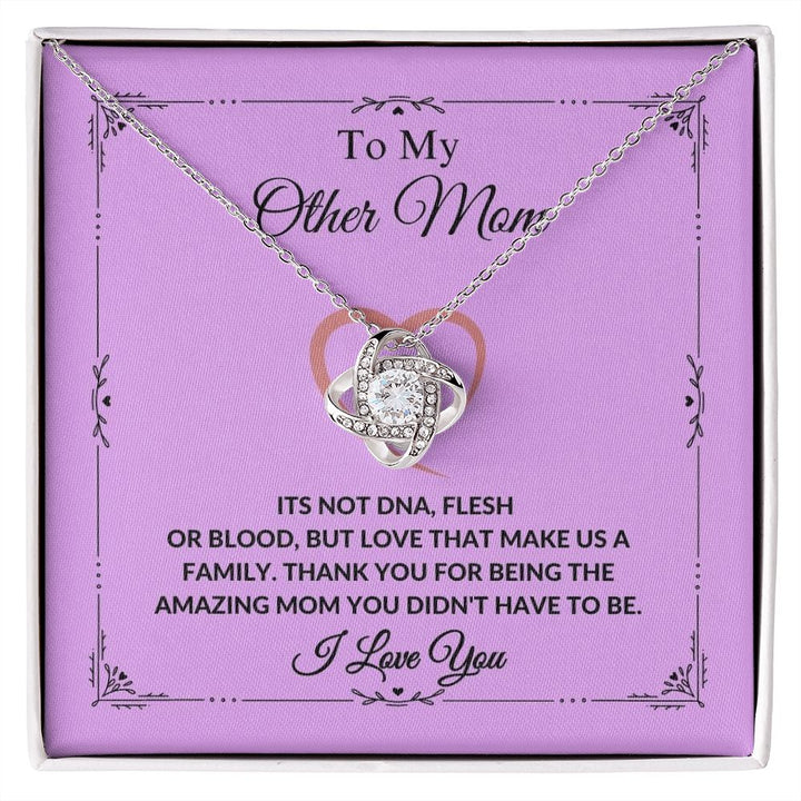 To My Other Mom - Thank You - Love Knot Necklace