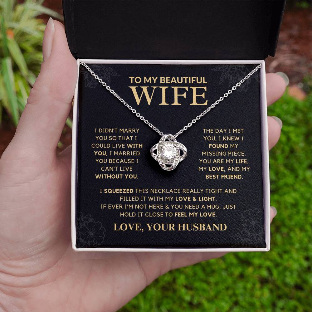 Unique Gift for Wife "My Best Friend" Knot Necklace