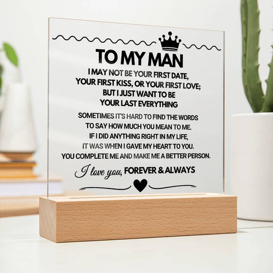 To My Man - Acrylic Square