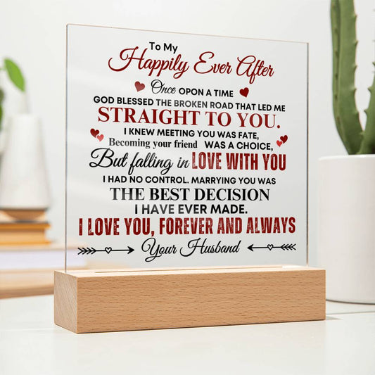 To My Happily Ever After - Acrylic Square