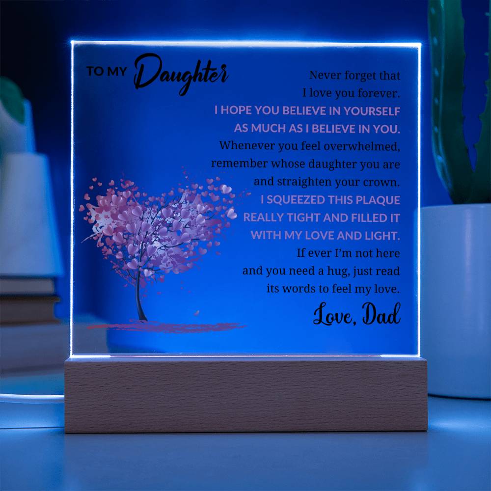 To My Daughter From Dad - Acrylic Square