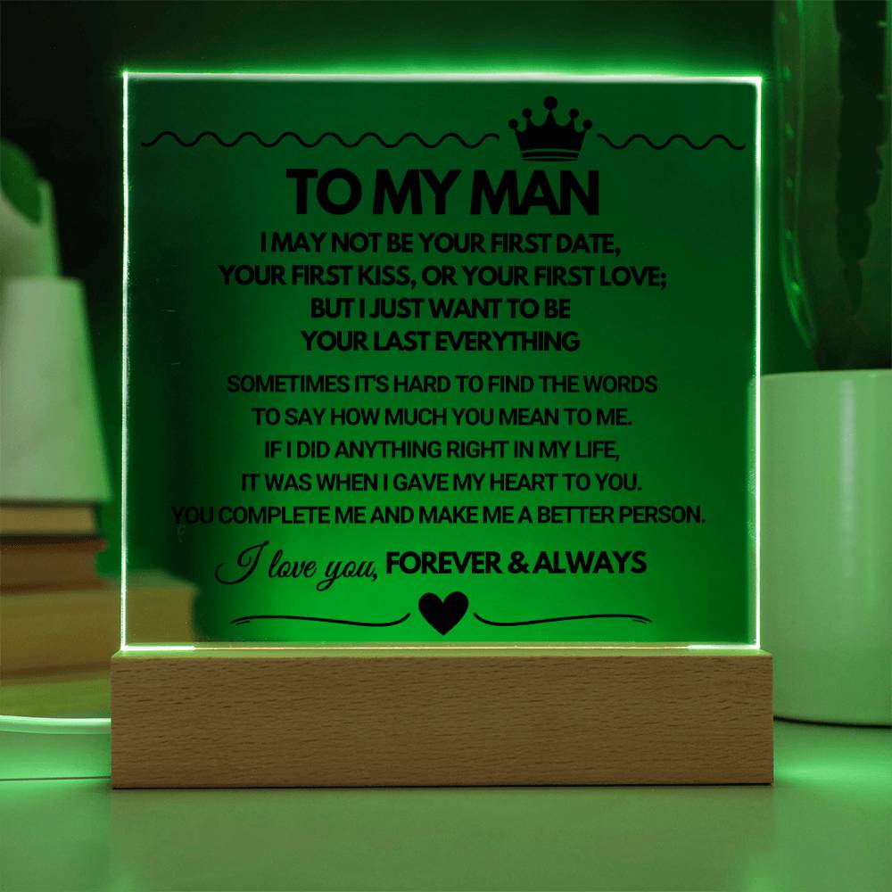 To My Man - Acrylic Square