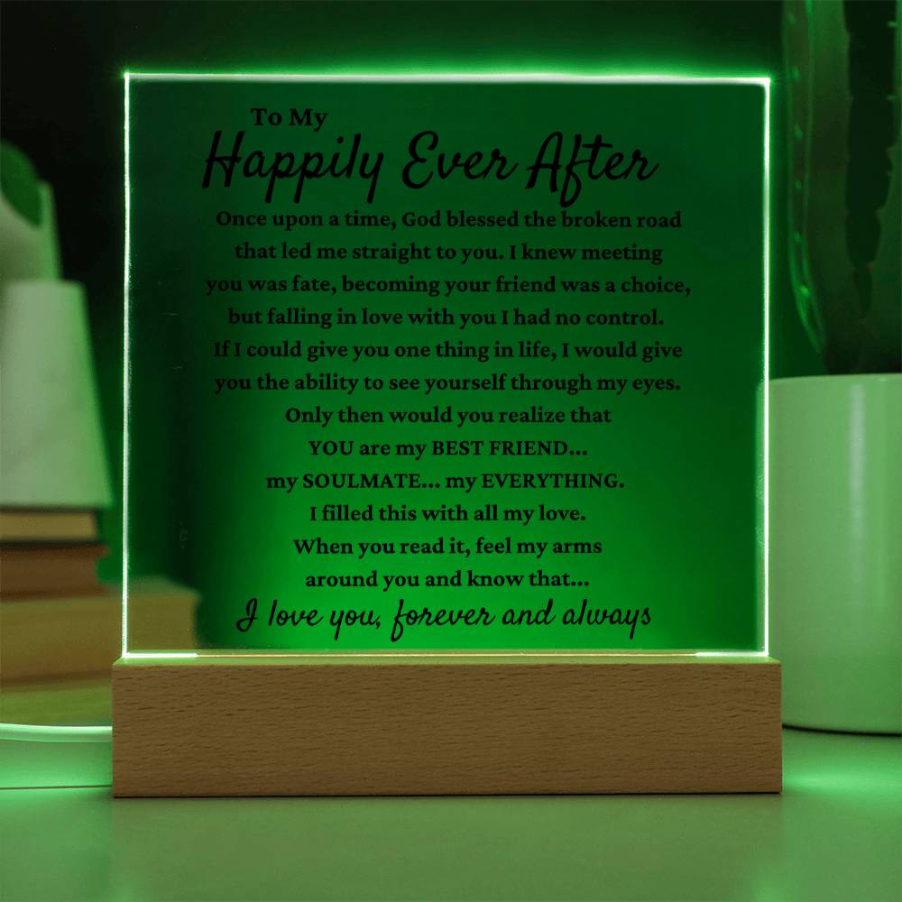 To My Happily Ever After - Acrylic Square