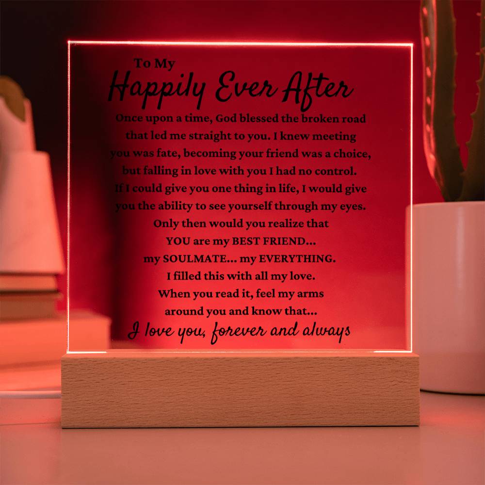 To My Happily Ever After - Acrylic Square