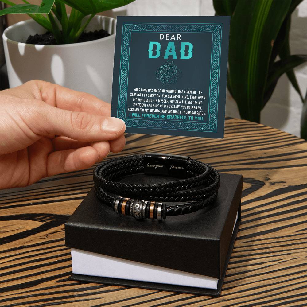 Dad - Grateful To You - Love You Forever Bracelet