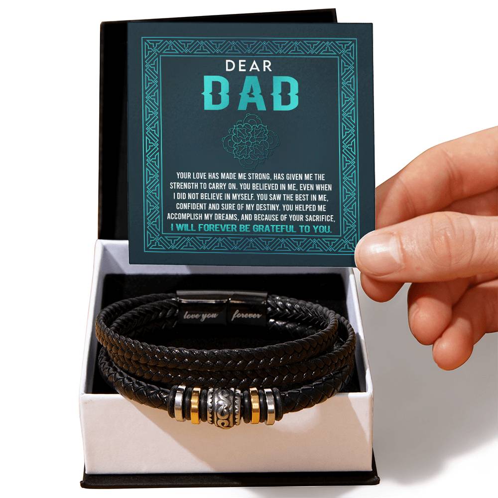 Dad - Grateful To You - Love You Forever Bracelet