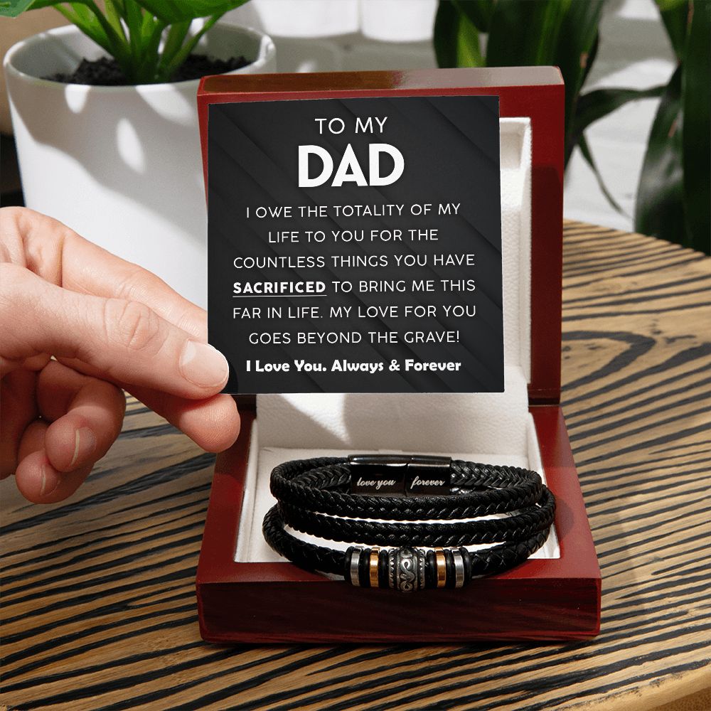 To My Dad - Countless Things - Forever Bracelet