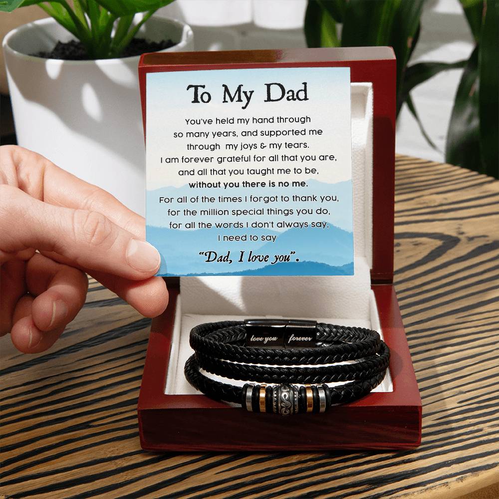 Dad - Held My Hand - Forever Bracelet