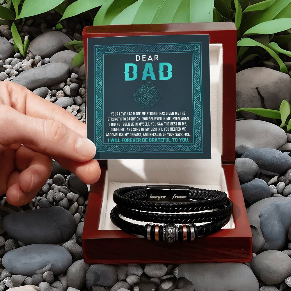 Dad - Grateful To You - Love You Forever Bracelet