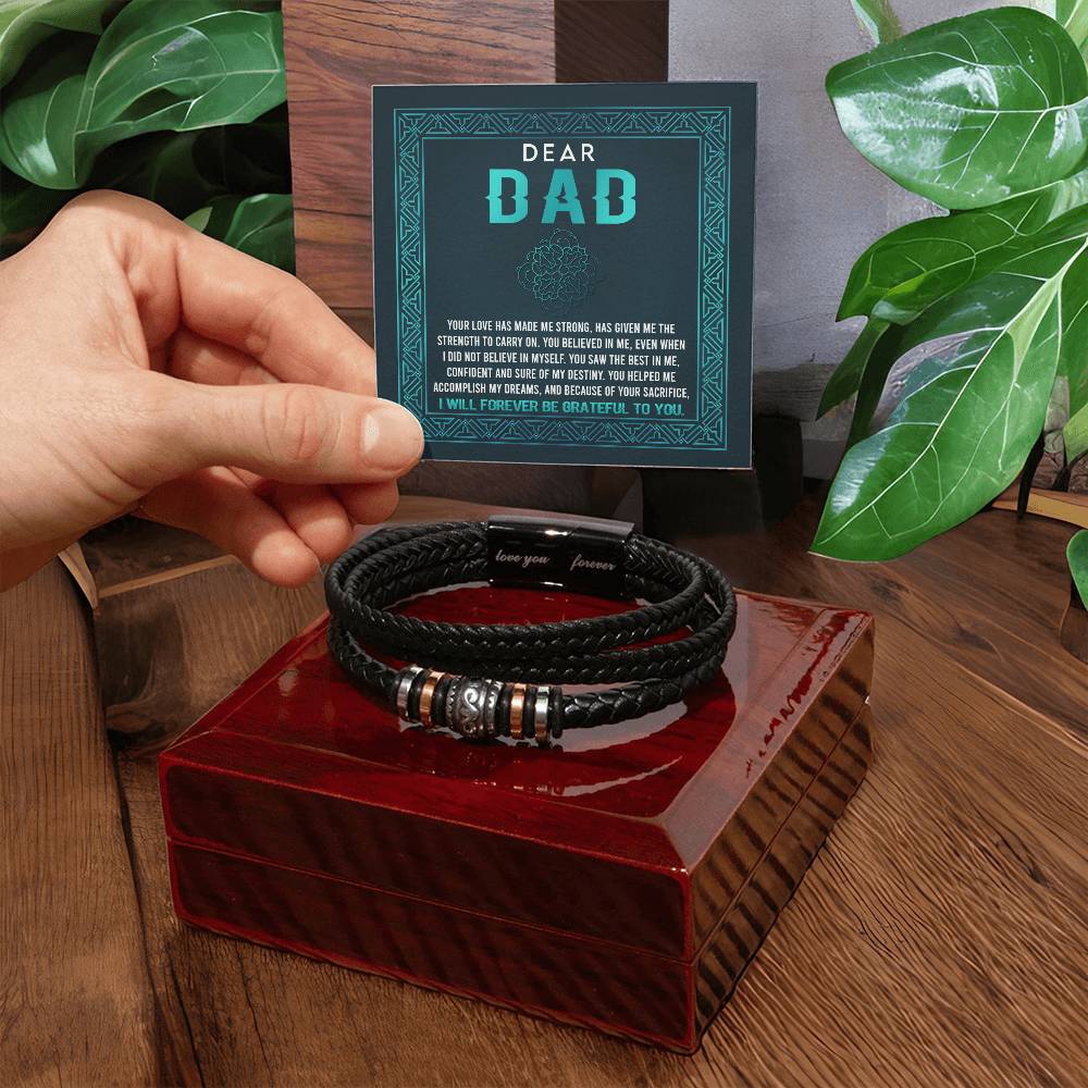 Dad - Grateful To You - Love You Forever Bracelet