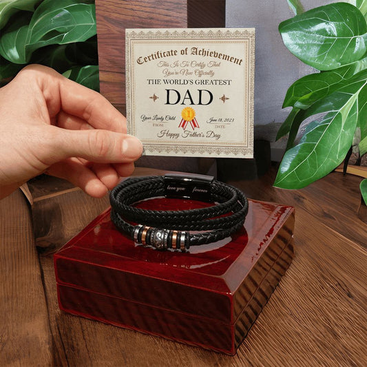 Certified Dad - Love You Forever Bracelet