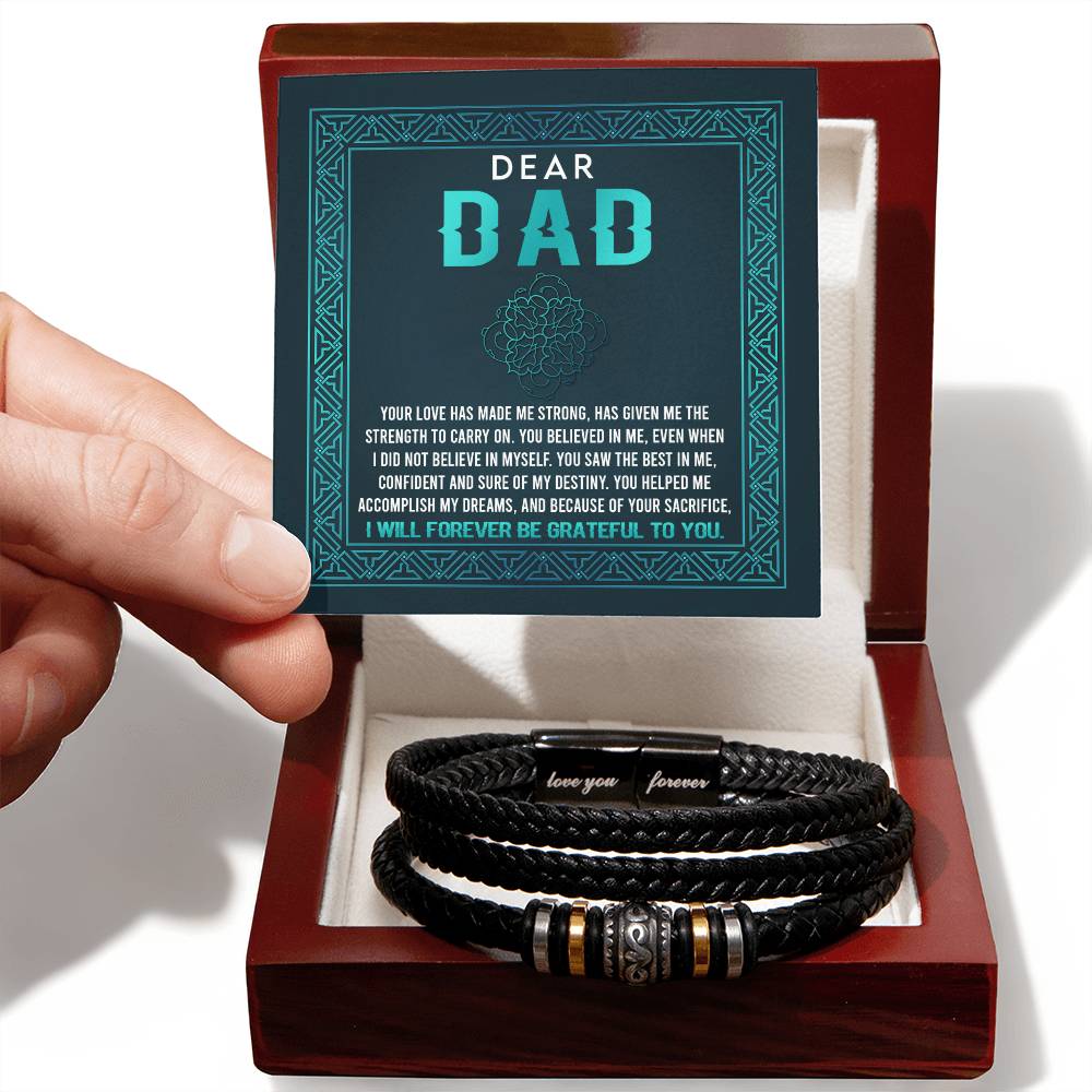 Dad - Grateful To You - Love You Forever Bracelet