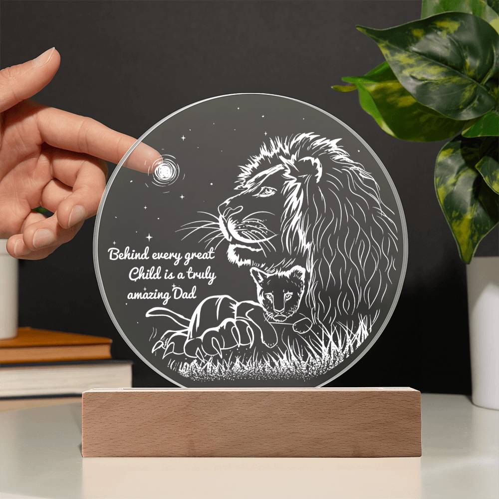 Dad - Amazing Dad - Acrylic Circle Plaque