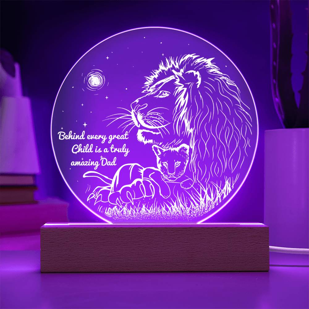 Dad - Amazing Dad - Acrylic Circle Plaque