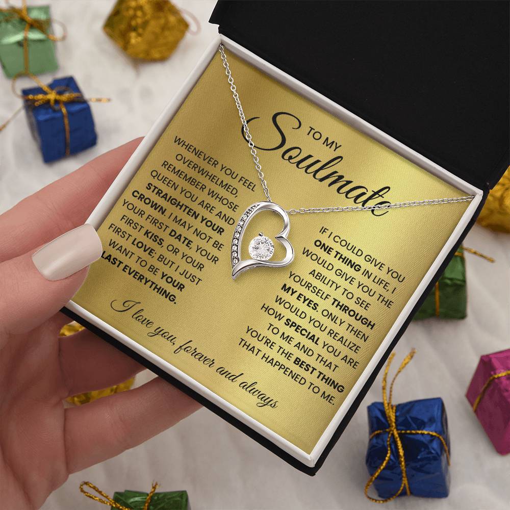 Soulmate Gift "You're The Best Thing" Forever Love Necklace