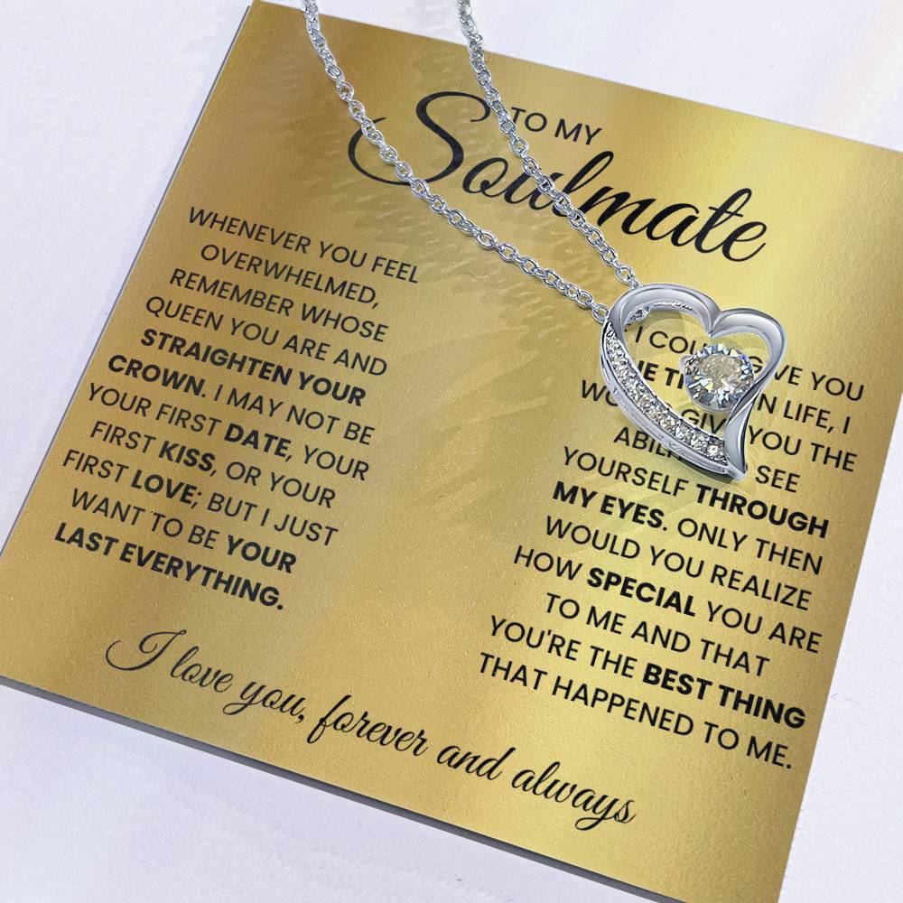 Soulmate Gift "You're The Best Thing" Forever Love Necklace