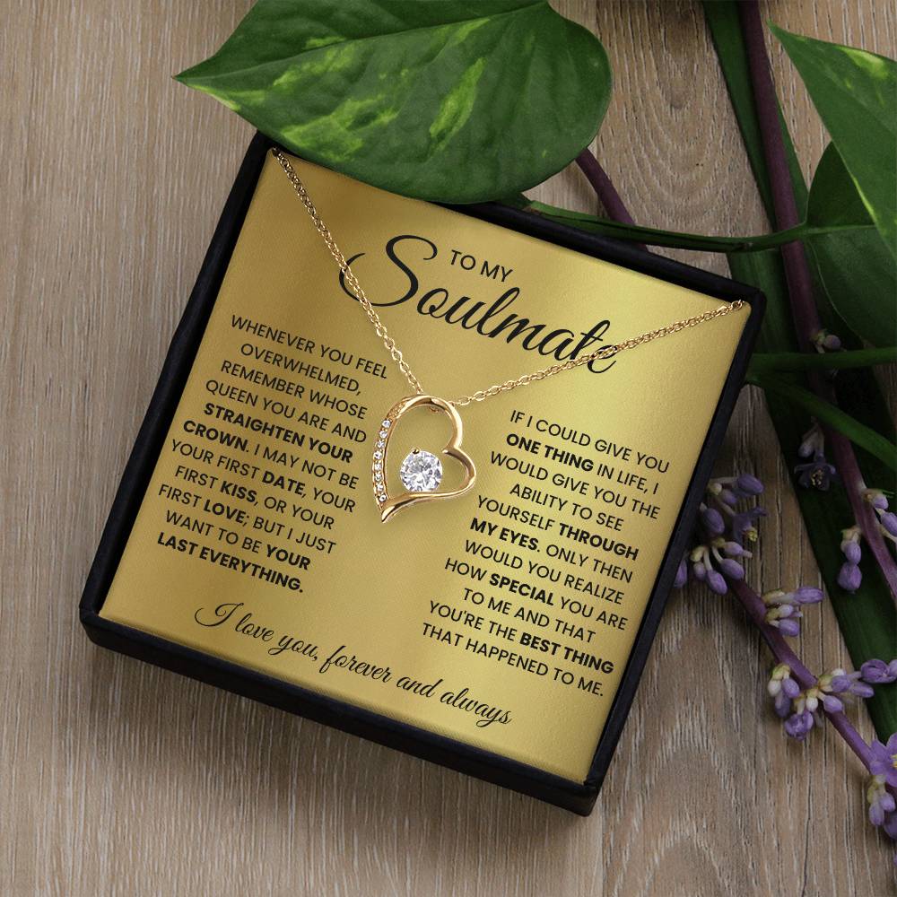 Soulmate Gift "You're The Best Thing" Forever Love Necklace