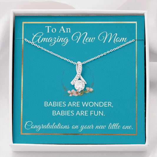 To An Amazing New Mom - Congratulations - Alluring Beauty Necklace