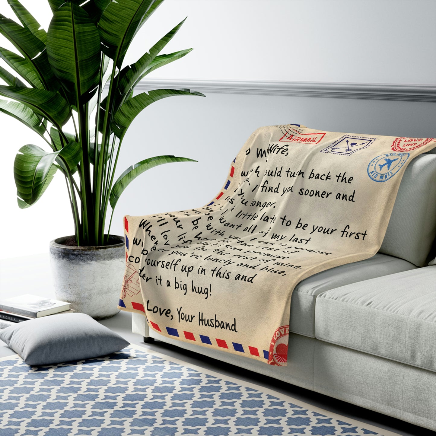 To My Wife - Giant Love Letter Blanket