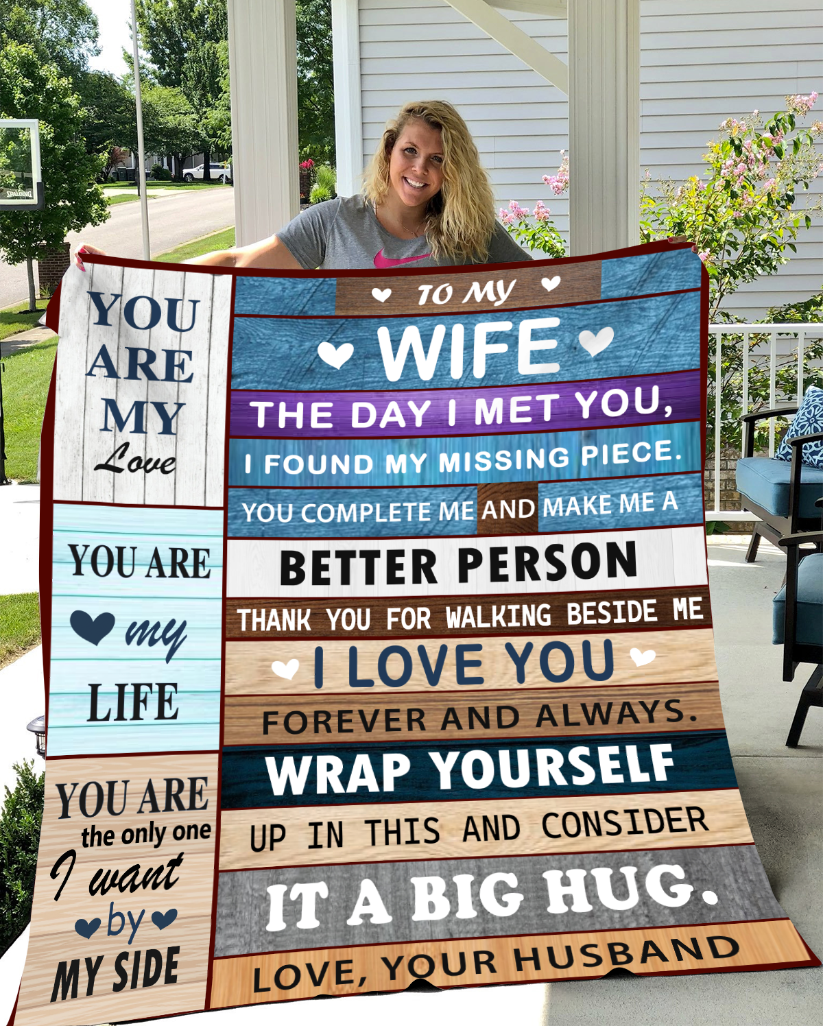 To My Wife - My Life - Blanket