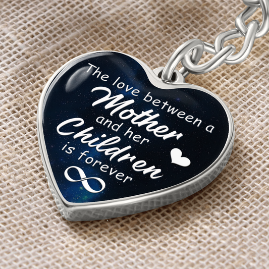 The Love Between - Graphic Heart Keychain