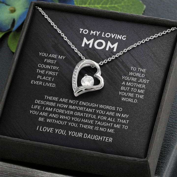 To My Mom - Forever Love Necklace