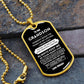 GrandSon - Most Beautiful Chapters - Graphical Dog Tag & Ball chain (steel)