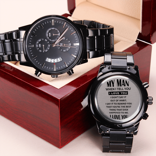 My Man - Engraved Stainless Steel Watch