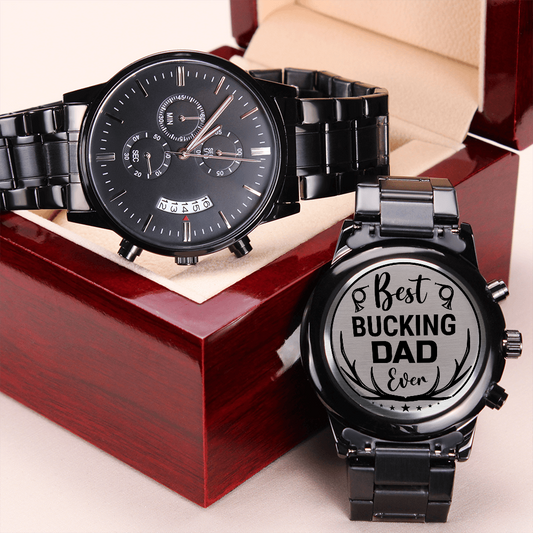Best Bucking Dad - Engraved Chronograph Watch