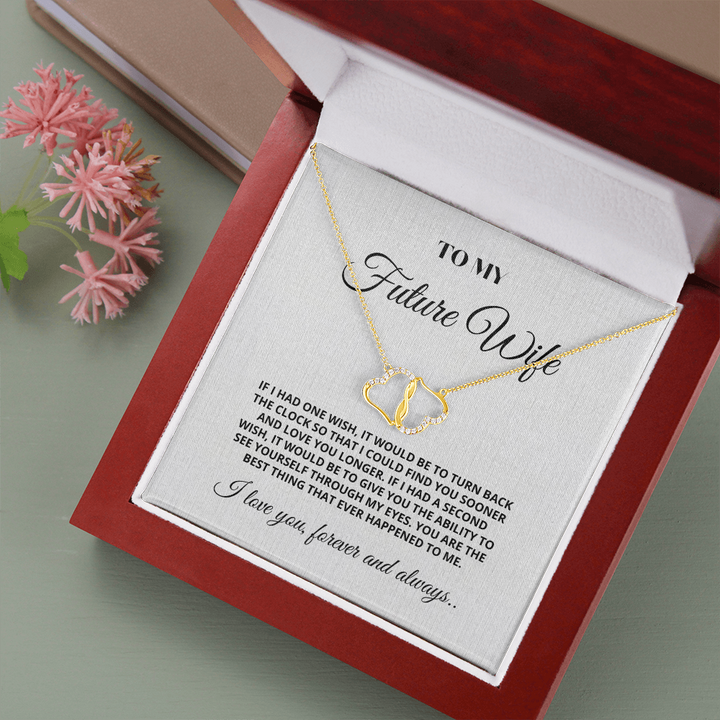 (Future Wife) Best Thing - Solid Gold with Diamonds Necklace