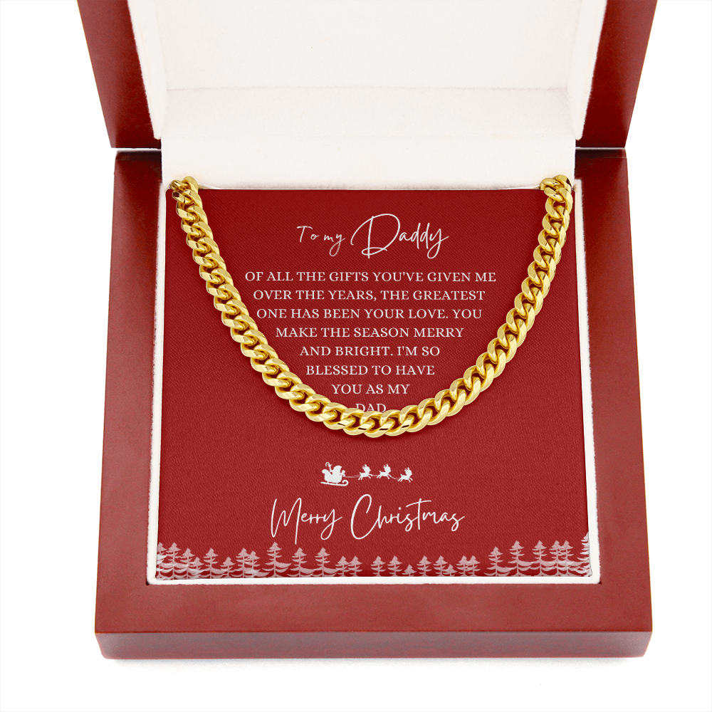 Daddy - Greatest Gift - Cuban Link Chain