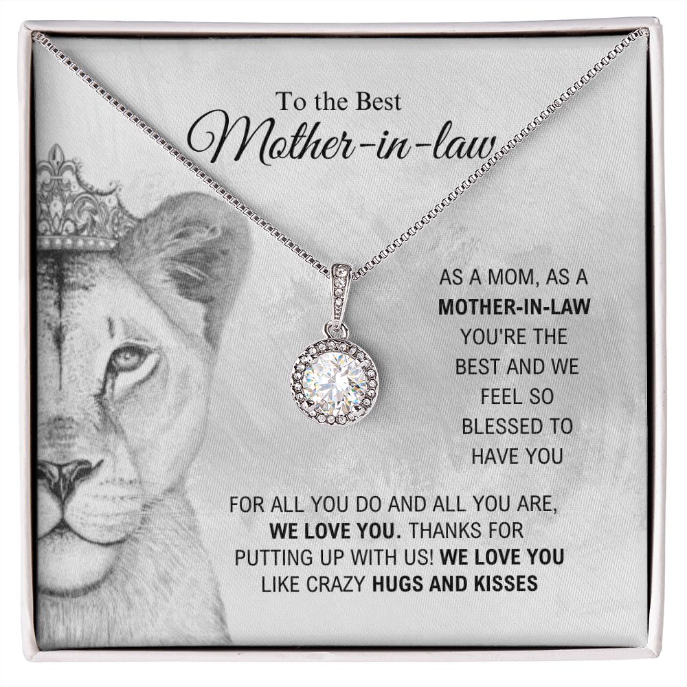 To The Best Mother-In-Law - Hugs And Kisses - Eternal Hope Necklace