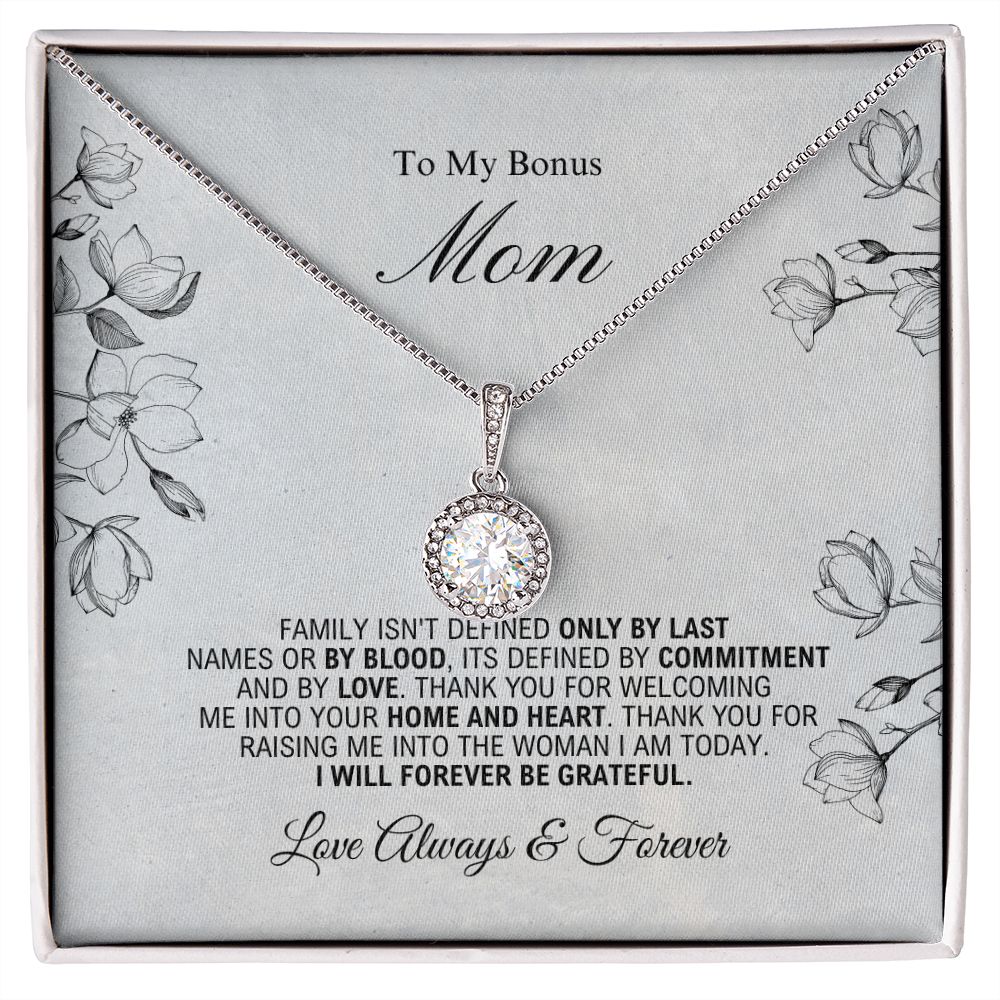 To My Bonus Mom - Forever Be Grateful - Eternal Hope Necklace